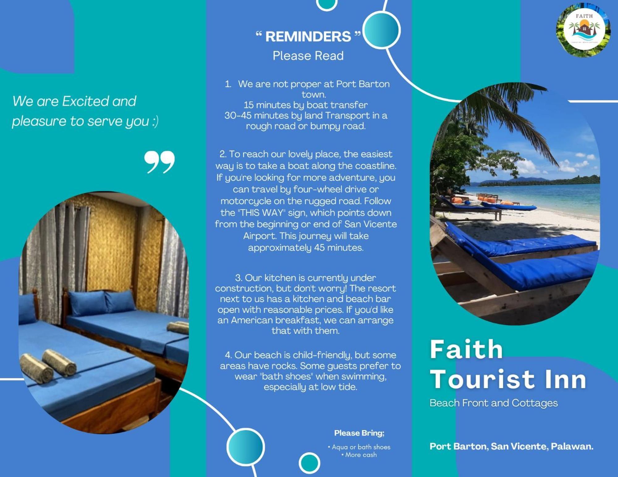 Faith Tourist Inn سان فيسنتي المظهر الخارجي الصورة